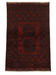  Orientalischer Afghan Fine Teppich 76X114 Schwarz Wolle, Afghanistan Carpetvista