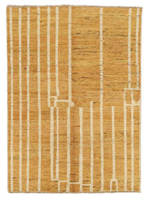 125X175 Contemporary Design Matot Matto Moderni Oranssi/Ruskea (Villa, Afganistan) Carpetvista