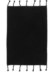 Zale Dywanik Łazienkowy Czarny 60X90 Jednobarwny Bawełna Możliwość Prania