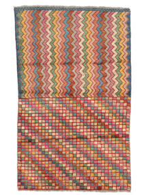  Moroccan Berber - Afghanistan 113X187 Tapete Lã Vermelho Escuro/Castanho Pequeno Carpetvista