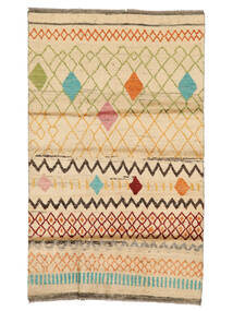 109X180 Moroccan Berber - Afghanistan Teppich Moderner Orange/Beige (Wolle, Afghanistan) Carpetvista