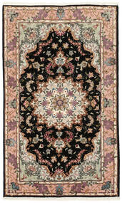 絨毯 ペルシャ タブリーズ 50 Raj シルク製 72X125 茶色/ブラック (ウール, ペルシャ/イラン)