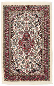  Persischer Isfahan Sherkat Farsh Teppich 85X130 Dunkelrot/Beige ( Persien/Iran)