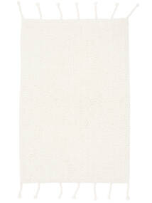 Zale Tapis De Bain Blanc 60X90 Uni Coton Lavable