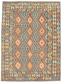 Tapis D'orient Kilim Afghan Old Style 175X237 Marron/Orange (Laine, Afghanistan)