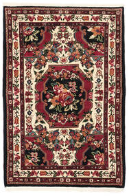  Orientalischer Bachtiar Fine Teppich 112X160 Schwarz/Dunkelrot Wolle, Persien/Iran
