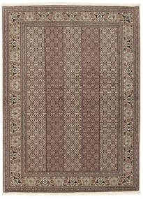 150X205 絨毯 オリエンタル タブリーズ 50 Raj シルク製 茶色/ブラック ( ペルシャ/イラン)