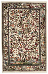 142X210 Isfahan Sherkat Farsh Matta Orientalisk Brun/Svart (Ull, Persien/Iran)