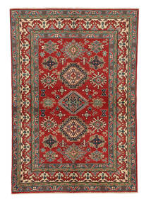 166X241 Kazak Fine Teppe Orientalsk Kvadratisk Mørk Rød/Svart (Ull, Afghanistan) Carpetvista