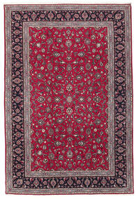 204X300 Tapis Kashan Fine D'orient Rouge Foncé/Noir (Laine, Perse/Iran)