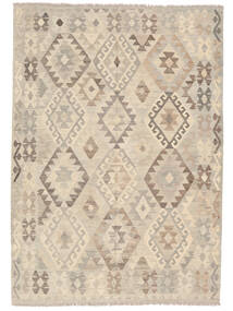  172X244 Kelim Afghan Old Stil Teppich Beige/Orange Afghanistan Carpetvista
