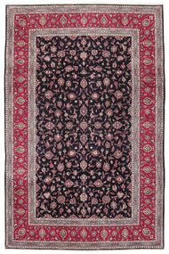 202X306 絨毯 オリエンタル カシャン ダークレッド/ブラック (ウール, ペルシャ/イラン)