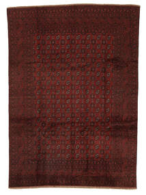 240X332 Afghan Fine Teppe Orientalsk Svart/Mørk Rød (Ull, Afghanistan) Carpetvista