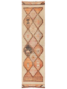  Herki Rug 95X348 Wool Brown/Orange Small Carpetvista