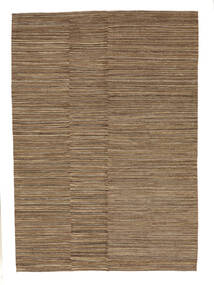 絨毯 キリム モダン 207X290 茶色/ブラック (ウール, アフガニスタン)