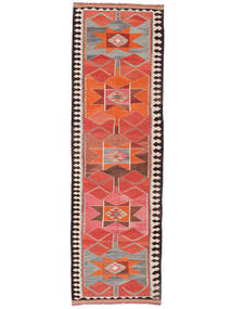  Kelim Vintage Tyrkiet Tæppe 103X330 Rød/Mørkerød Carpetvista
