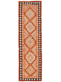  Orientalsk Kelim Vintage Tyrkiet Tæppe 98X346Løber Brun/Rød Uld, Tyrkiet Carpetvista
