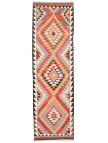 101X334 Tapis Kilim Vintage Turquie D'orient De Couloir Rouge/Marron (Laine, Turquie) Carpetvista