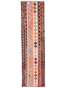 85X310 Kelim Vintage Tyrkiet Tæppe Orientalsk Løber Rød/Mørkerød (Uld, Tyrkiet) Carpetvista