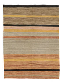 Kilim Modern Rug 148X195 Wool Brown/Orange Small Carpetvista