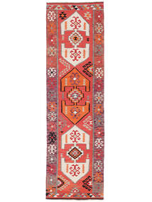  Kilim Vintage Turkish Rug 100X340 Vintage Wool Red/Dark Red Small Carpetvista