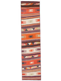 78X330 絨毯 オリエンタル キリム ヴィンテージ トルコ 廊下 カーペット ダークレッド/レッド (ウール, トルコ) Carpetvista