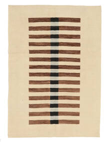  128X182 Striped Small Kilim Modern Rug Wool, Carpetvista