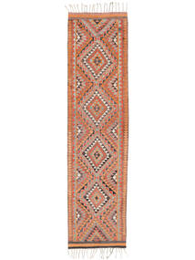 絨毯 オリエンタル キリム ヴィンテージ トルコ 93X372 廊下 カーペット 茶色/レッド (ウール, トルコ)