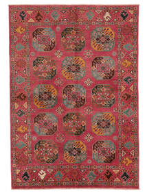 Kazak Fine Teppe 161X227 Mørk Rød/Svart Ull, Afghanistan Carpetvista