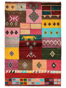 94X143 Moroccan Berber - Afghanistan Teppich Moderner Dunkelrot/Schwarz (Wolle, Afghanistan) Carpetvista