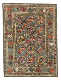 174X231 Kazak Fine Teppich Orientalischer Braun/Schwarz (Wolle, Afghanistan) Carpetvista