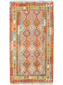  Oriental Kilim Afghan Old Style Rug 103X193 Orange/Red Wool, Afghanistan Carpetvista