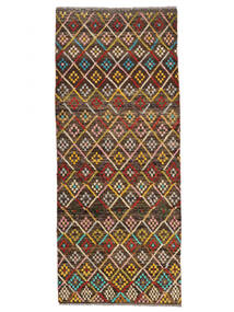  Moroccan Berber - Afghanistan 81X196 Wool Rug Brown/Black Small Carpetvista
