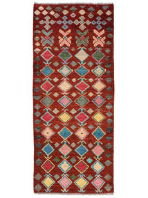 絨毯 Moroccan Berber - Afghanistan 82X195 廊下 カーペット ダークレッド/茶色 (ウール, アフガニスタン)