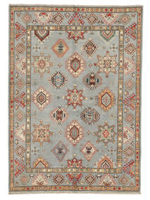 172X240 Kazak Fine Teppich Orientalischer Braun/Grün (Wolle, Afghanistan) Carpetvista