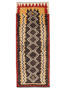Moroccan Berber - Afghanistan Rug 82X208 Runner
 Black/Brown Wool, Afghanistan Carpetvista