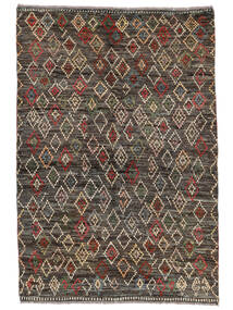 絨毯 Moroccan Berber - Afghanistan 123X183 黒/茶 (ウール, アフガニスタン)