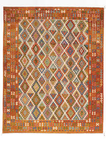  Kilim Afghan Old Style Rug 307X386 Wool Large Carpetvista