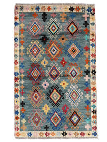 Moroccan Berber - Afghanistan Teppich 83X135 Schwarz/Dunkeltürkis Wolle, Afghanistan Carpetvista