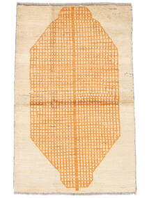 絨毯 Moroccan Berber - Afghanistan 89X143 ベージュ/オレンジ (ウール, アフガニスタン)