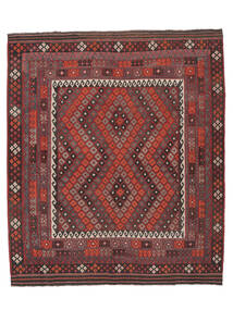 絨毯 オリエンタル キリム マイマネ 236X272 ダークレッド/ブラック (ウール, アフガニスタン)