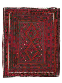 Tapis D'orient Kilim Maimane 308X370 Noir/Rouge Foncé Grand (Laine, Afghanistan)