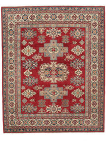  Kazak Fine Rug 248X303 Wool Dark Red/Brown Large Carpetvista
