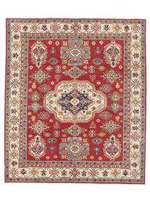 249X296 Kazak Fine Teppich Orientalischer Dunkelrot/Braun (Wolle, Afghanistan) Carpetvista