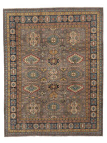 243X313 絨毯 オリエンタル カザック Fine 茶色/ブラック (ウール, アフガニスタン) Carpetvista