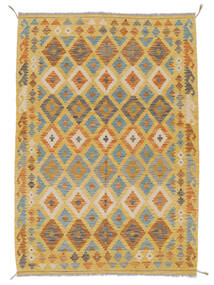 127X180 Tapis Kilim Afghan Old Style D'orient Orange/Marron (Laine, Afghanistan) Carpetvista