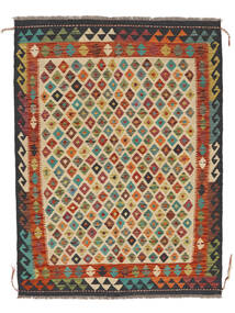  132X175 Pequeño Kilim Afghan Old Style Alfombra Lana, Carpetvista