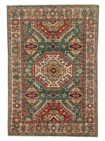 Kazak Fine Teppich 165X237 Braun/Schwarz Wolle, Afghanistan Carpetvista