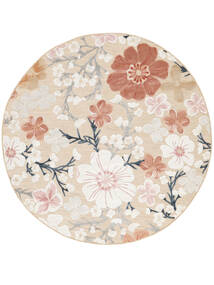  Indoor/Outdoor Rug Ø 200 Washable Cherri - Beige/Pink