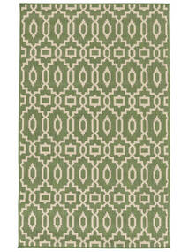  Washable Indoor/Outdoor Rug 100X160 Zellige Green/Beige Small